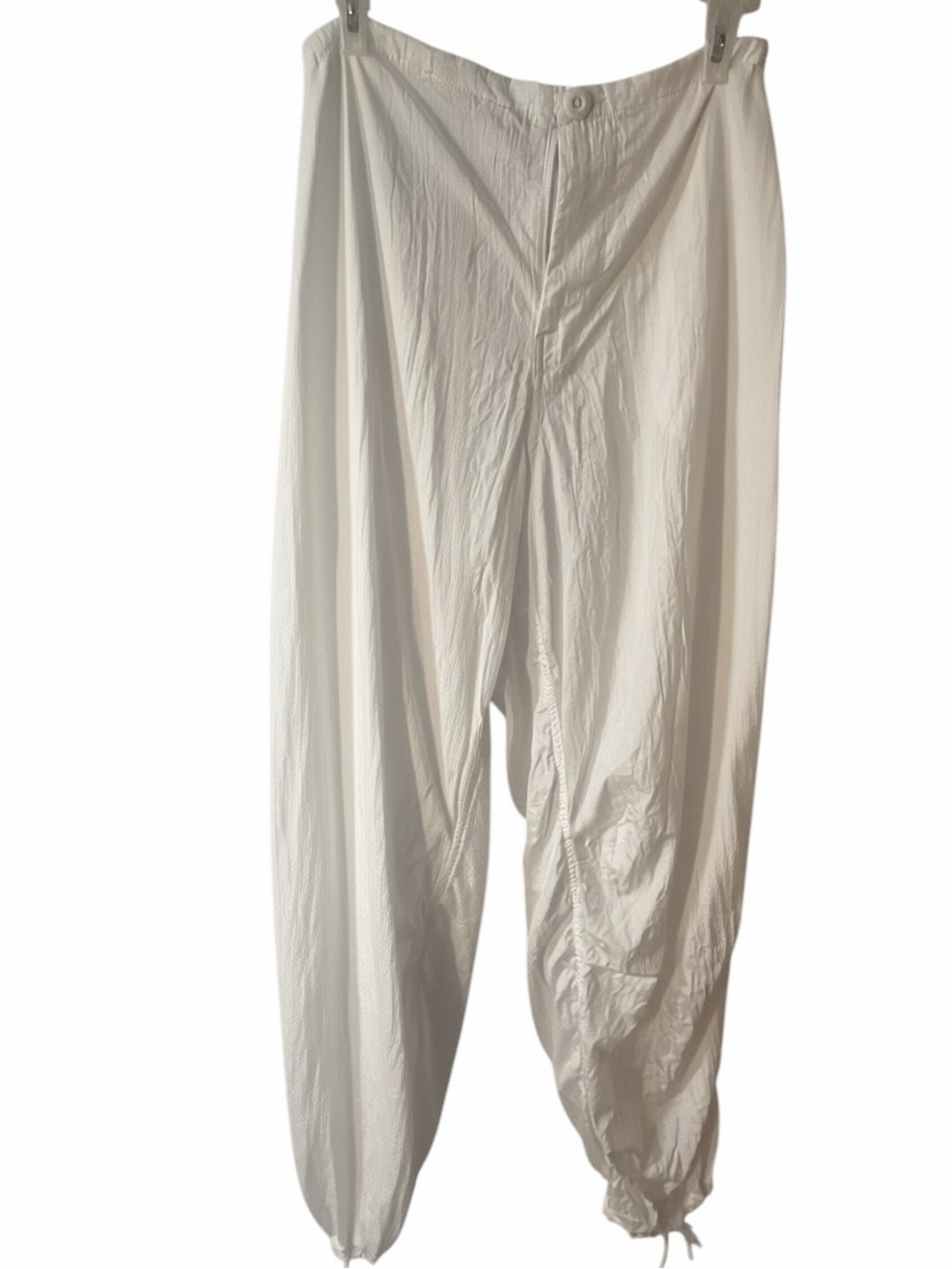 Motel Rocks White Parachute Cargo Pants Size XS